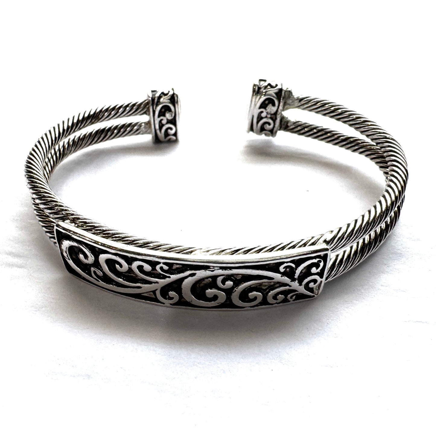 Open Swirl Braided Bracelet
