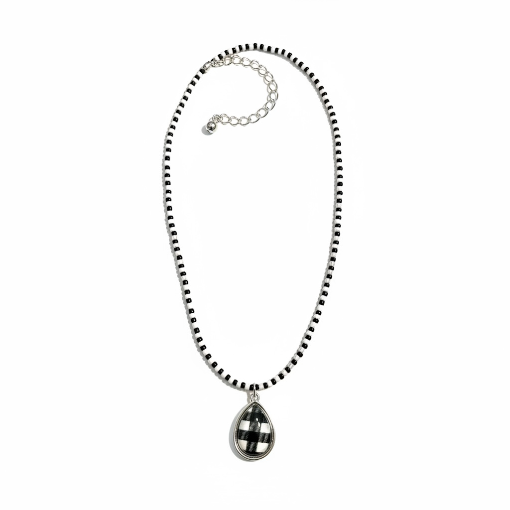 Buffalo Plaid Necklace