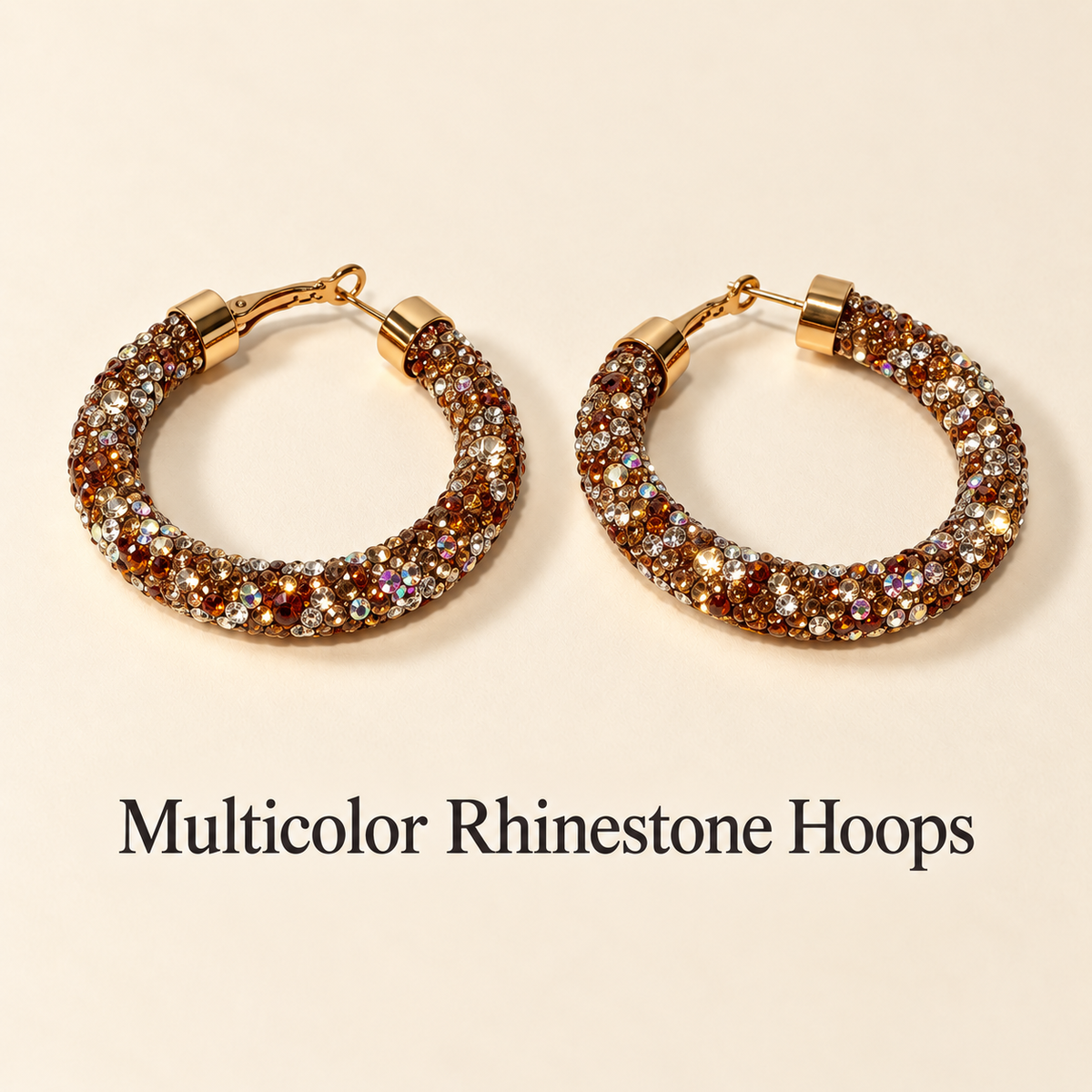 Color Pop & Glam Statement Hoops