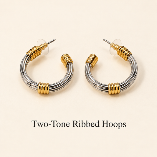 Color Pop & Glam Statement Hoops