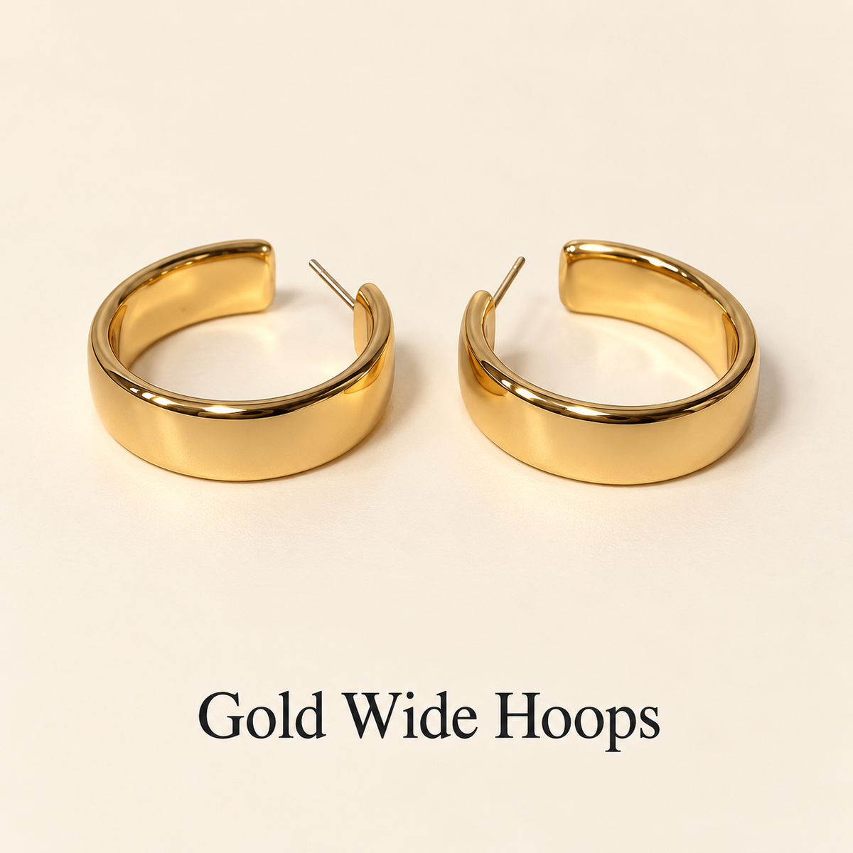 Gold Statement Hoops