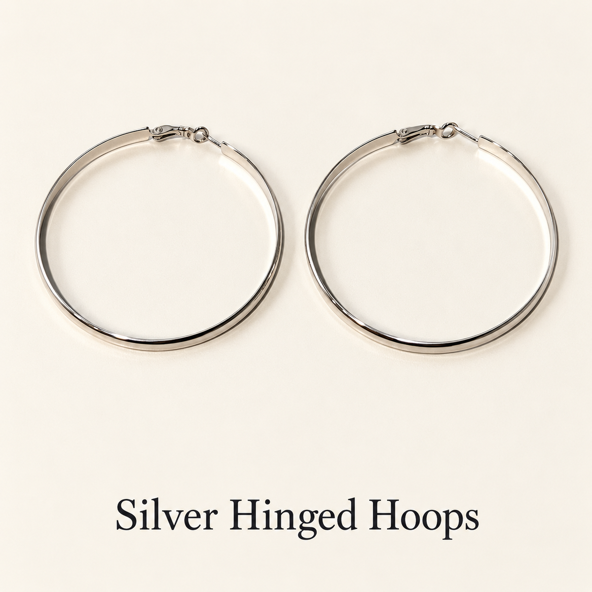 Silver Statement Hoops