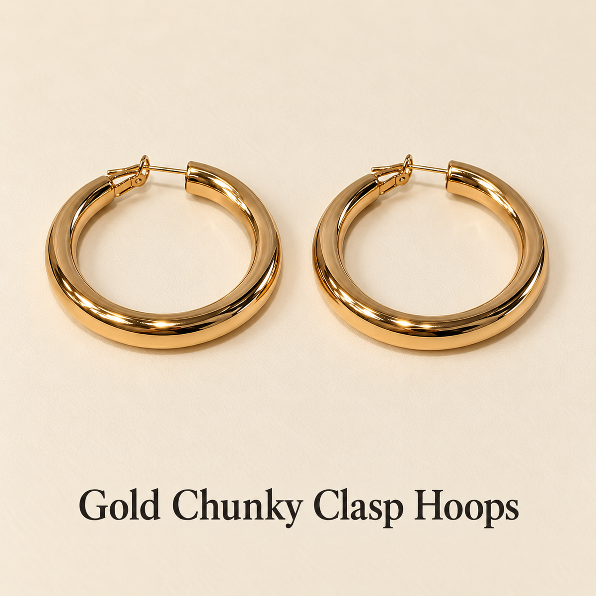 Gold Statement Hoops