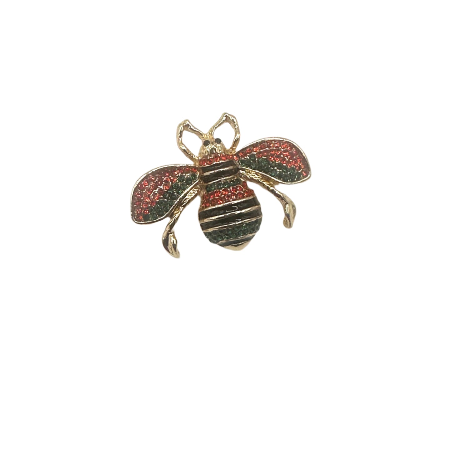 Red Green Mini Bee Brooch