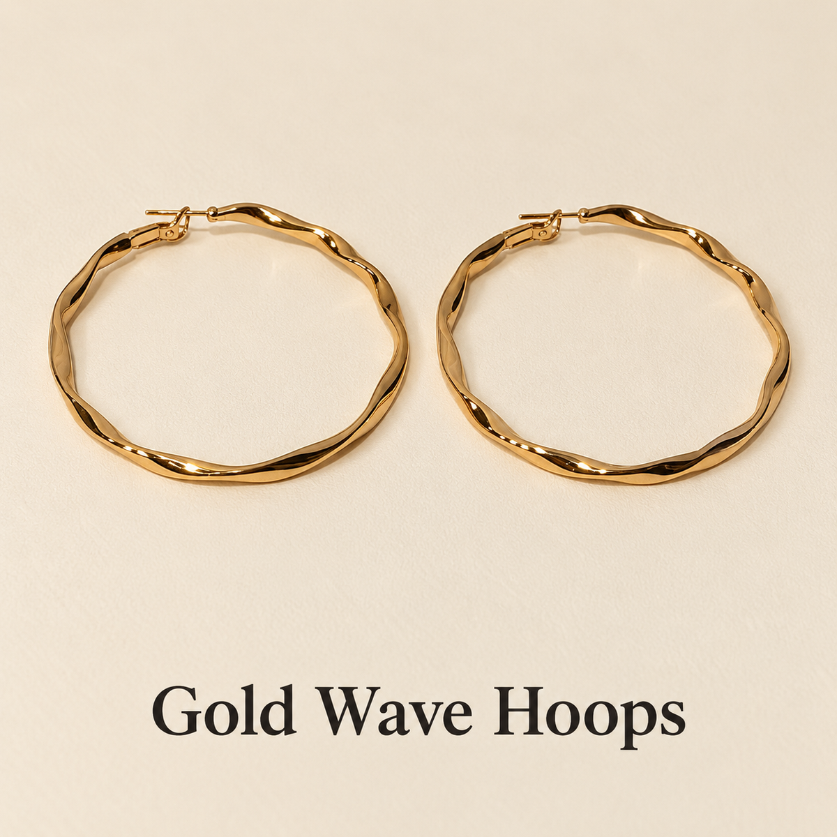 Gold Statement Hoops