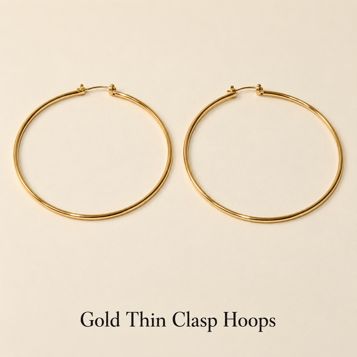 Gold Statement Hoops
