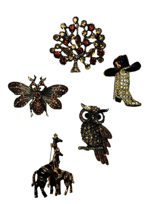 Brown Brooches