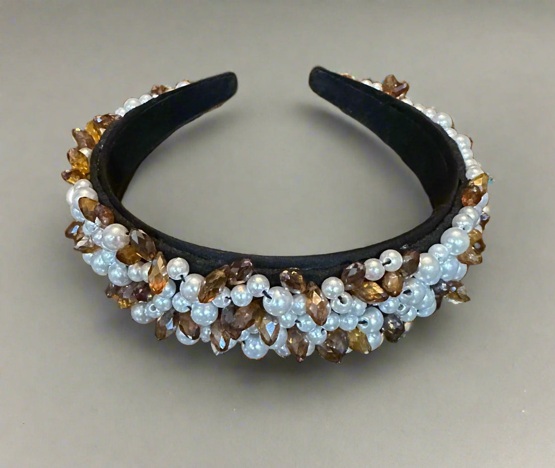 Beaded Pearl Headband