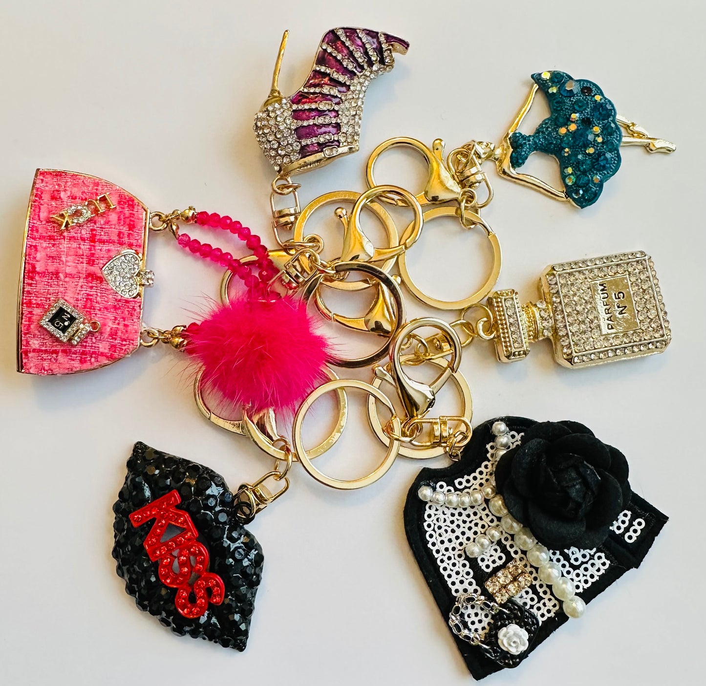 Variety of Trendy  Keychains