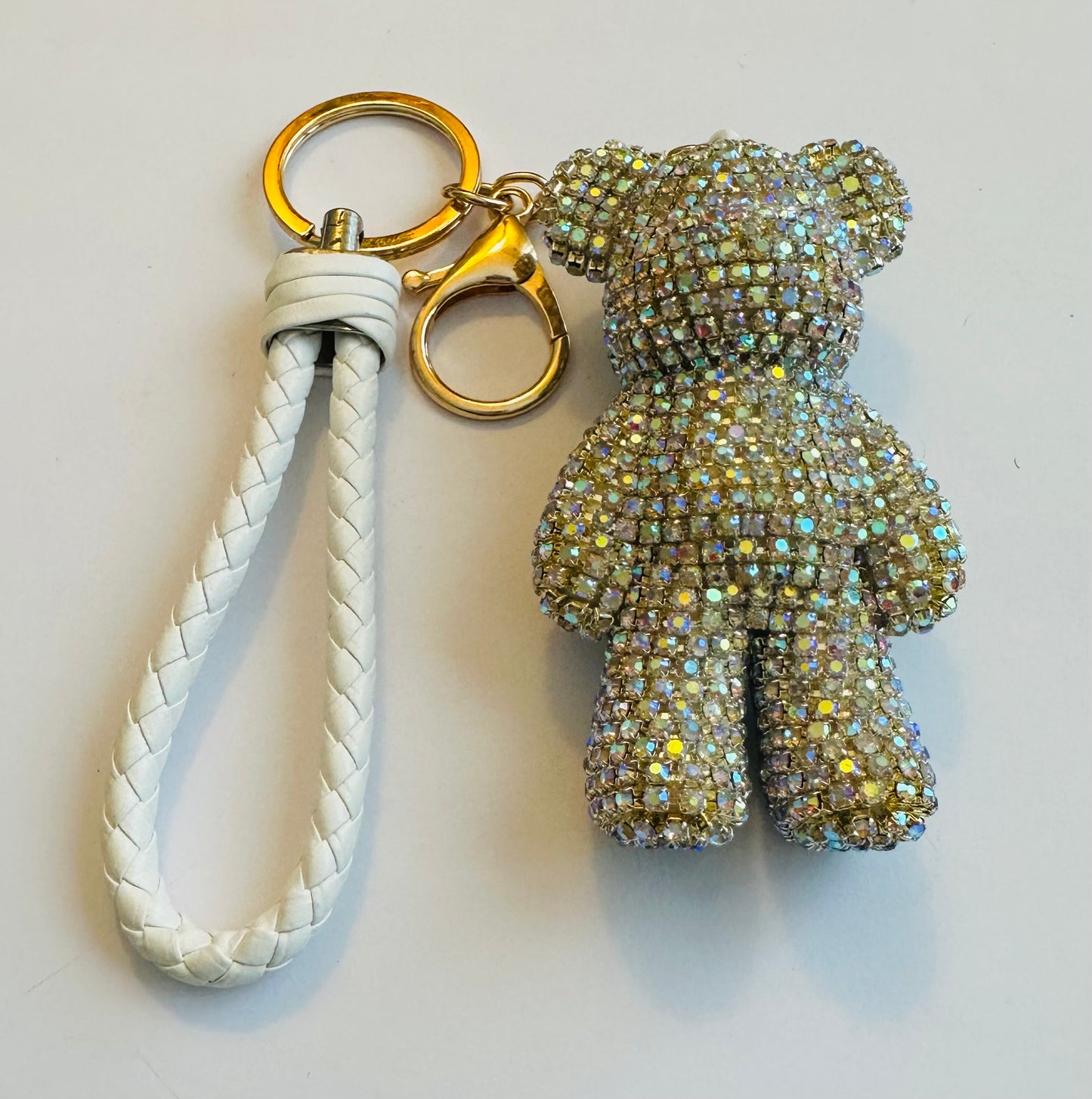 Rhinestone Teddy Bear Keychains