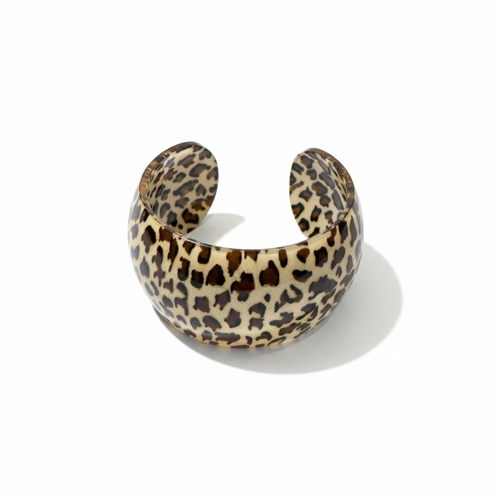 Animal Print Acrylic Bracelets