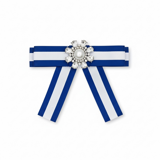 Ribbon Rhinestone Brooch