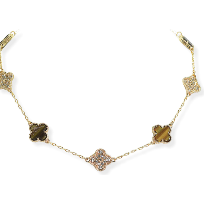 Clover Gold Combo Necklace